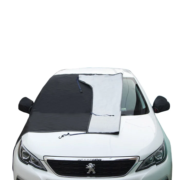 Waterproof Car Winter Summer Front Windshield Snow Shield Sunshade Cover Half Garage Cover