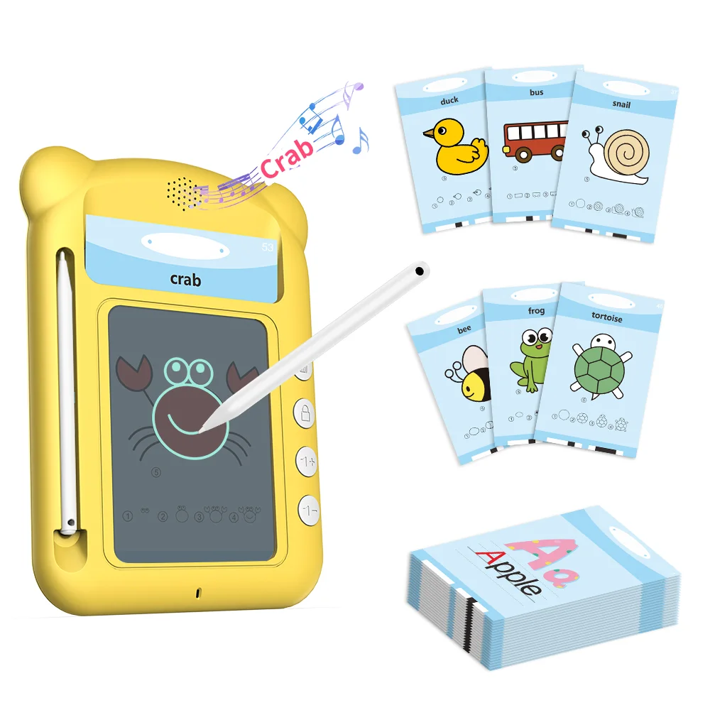 New 50 insert cards bilingual English repeat creative simple strokes pen drawing portable educational machine for kids