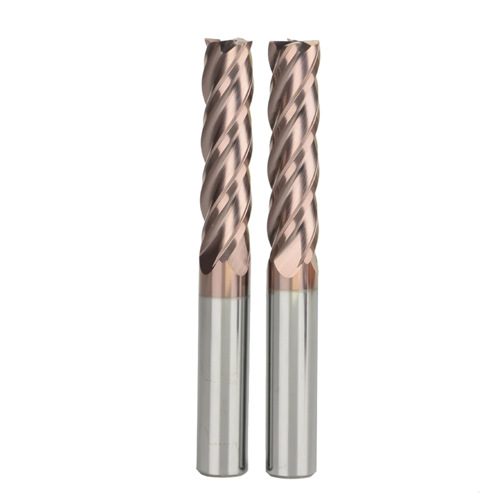 Weix Tungsten Carbide Indexable Cutters Flatten 4 Flutes Hrc50/Hrc55/Hrc60 Square Solid End Mill