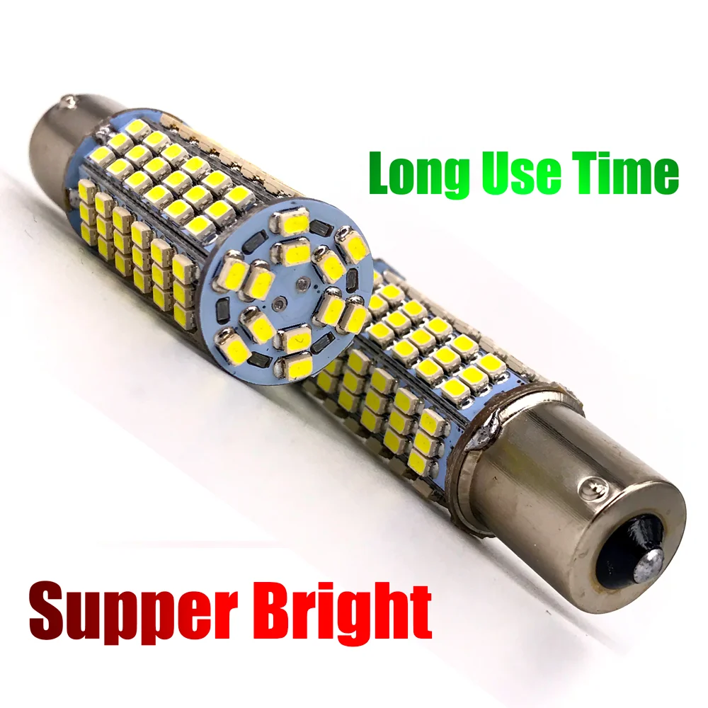 p21w 1156 DRL 120SMD 3020 LED Tail Light Reverse Light Turn Signal Lamp Parking Lamp 1206 Led Bulb 1156 For Japanese Style Car