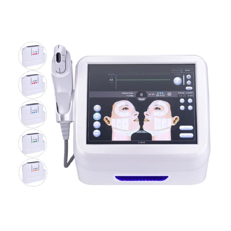 Portable home HIFU wrinkle removal and anti-aging machine HIFU skin tightening machine used in beauty salons for facial machine