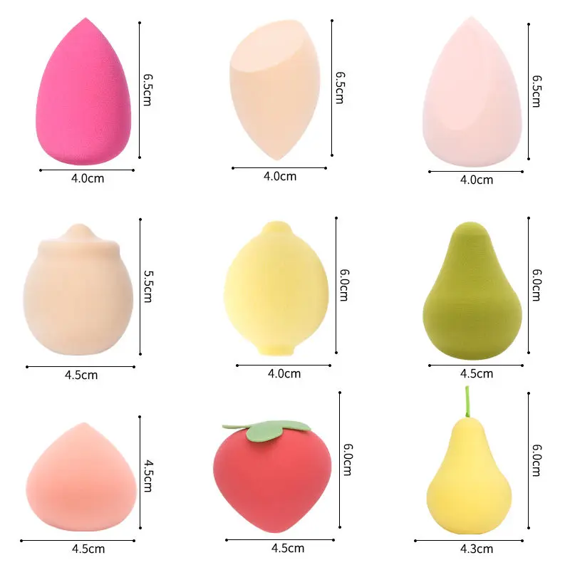 LUMA High Quality  Mix Colors Multi Shapes Latex Free Beauty Make Up Sponge