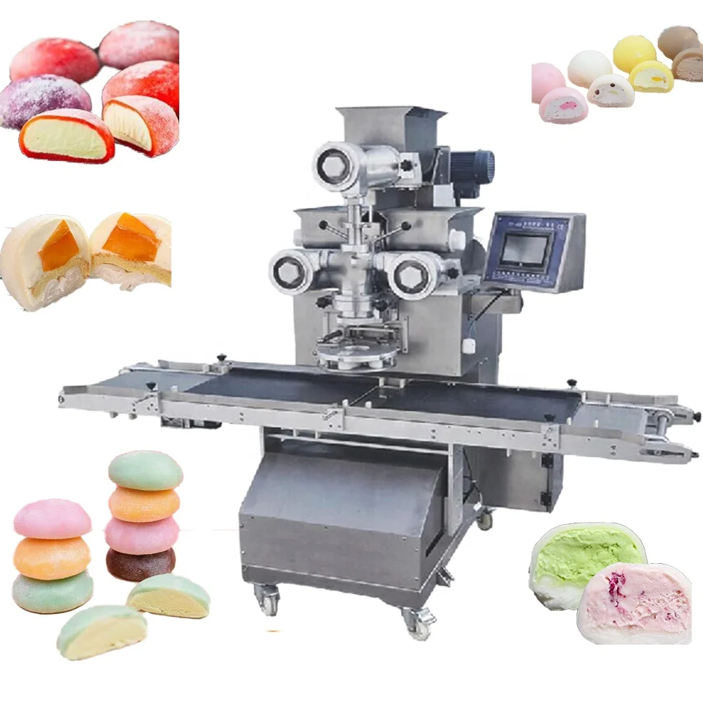 Shanghai Bakenati Hot Sell BNT-400 Encrusting Arranging Mochi Maker Machine Mochi Ice Cream Machine Mochi Filling Machine