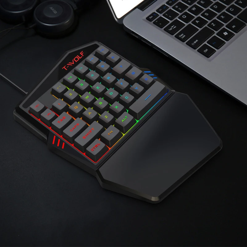  OEM мини игровая клавиатура с 3-цветной смешивания подсветка для ПК системой андроида и видео мышь мобильного