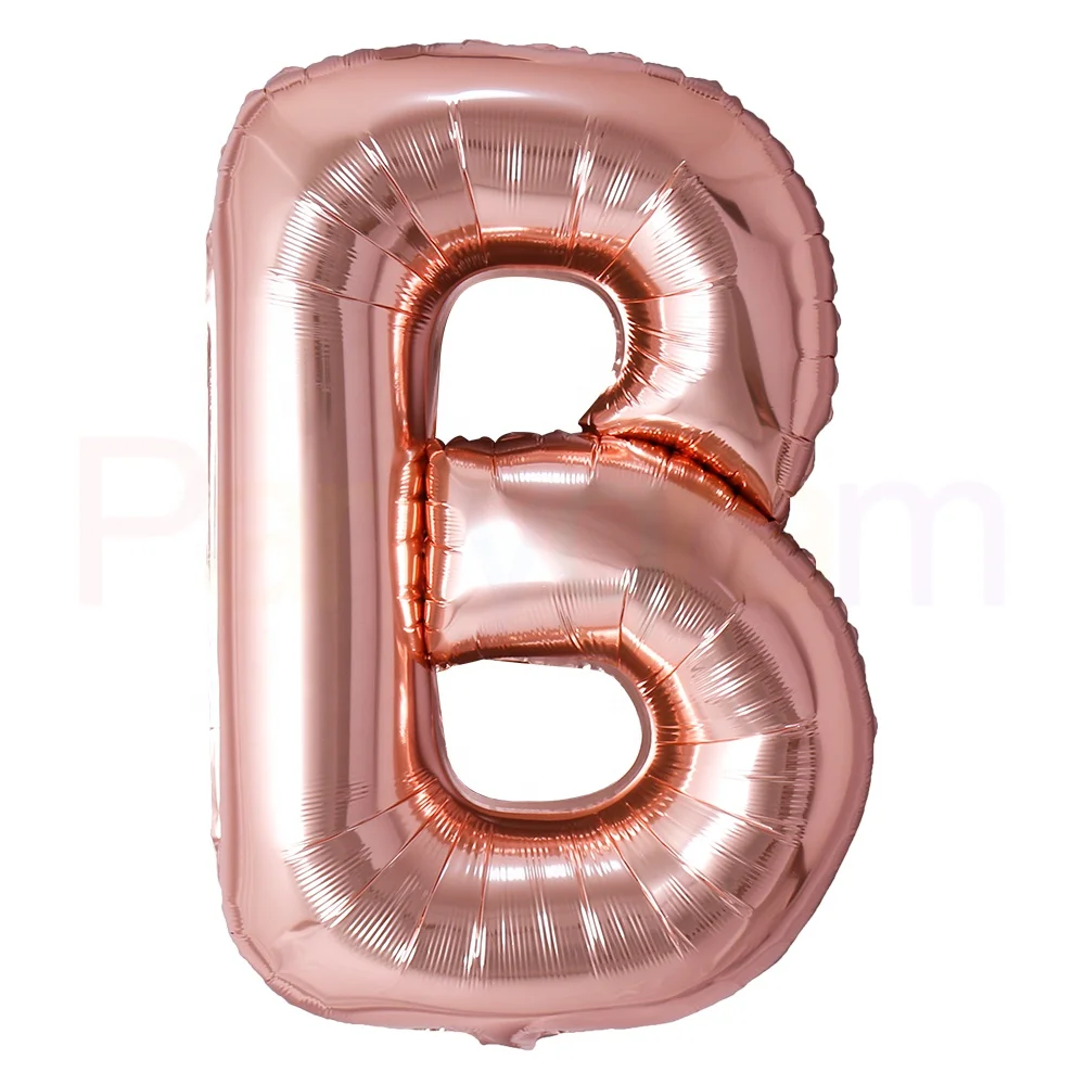 Celetex Alphabet Balloon 16 40 Inch ROSE Gold Ballon Globos Aluminium Foil Palloncino Letter Supplier for Party Ceremony