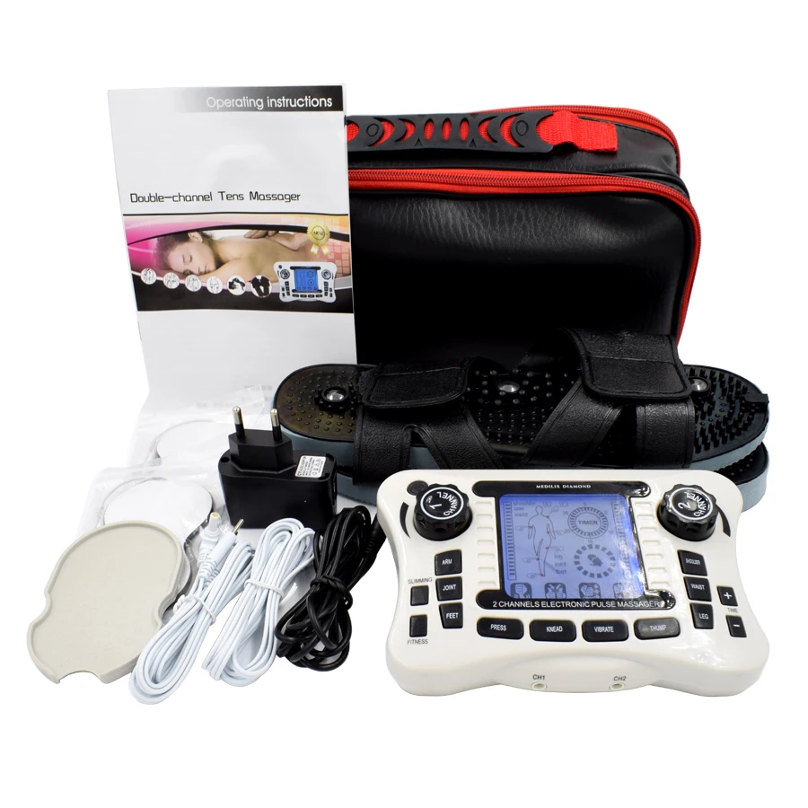 tens machine physiotherapy rechargeable tens ems machine with slipper