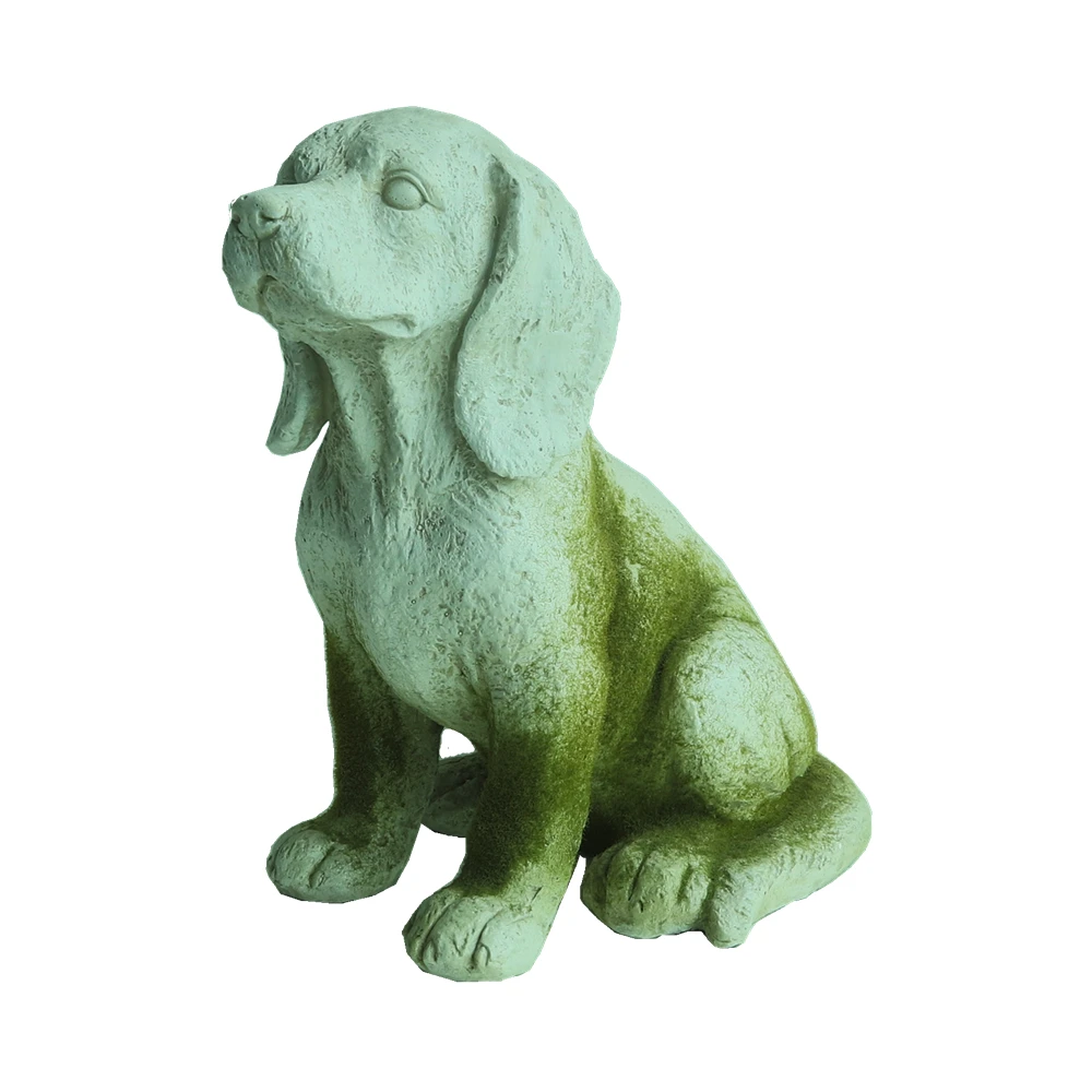 
Garden Decoration Wholesales Animal Statue Garden Green Moss Standing Duck Spring Decoration Figurine 