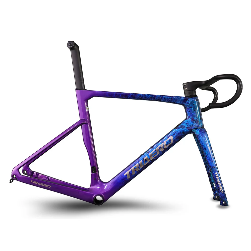 China TRIAERO Special Paint Hand-drawn Painting Decal Logo Carbon UCI Road Frame Disc Brake