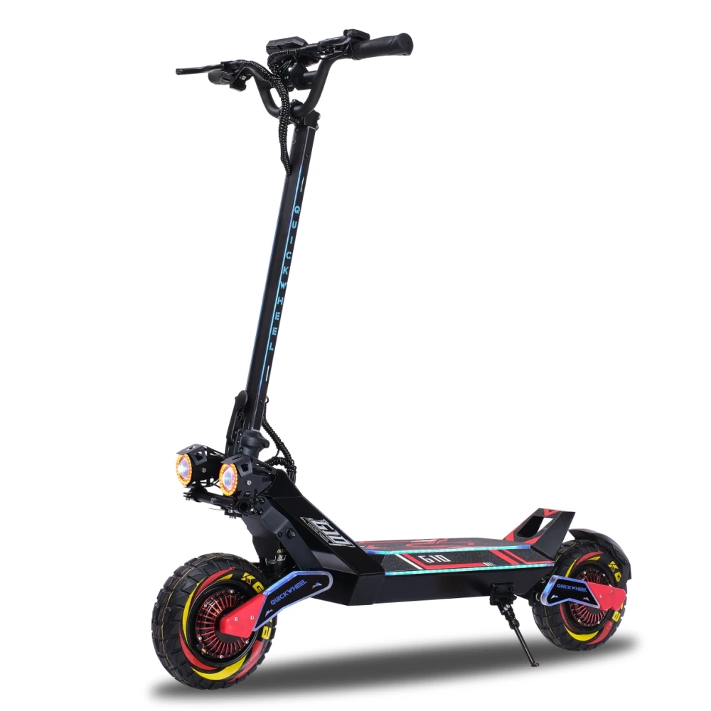 Quickwheel G10 4000W Electric Scooter Dual Motor Foldable 10 Inch Scooter Electric Adult 62Km/H Electric Scooters For $100