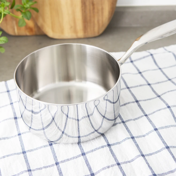 Most popular kitchen cooking pots 7 pcs triply stainless steel cookware sets with