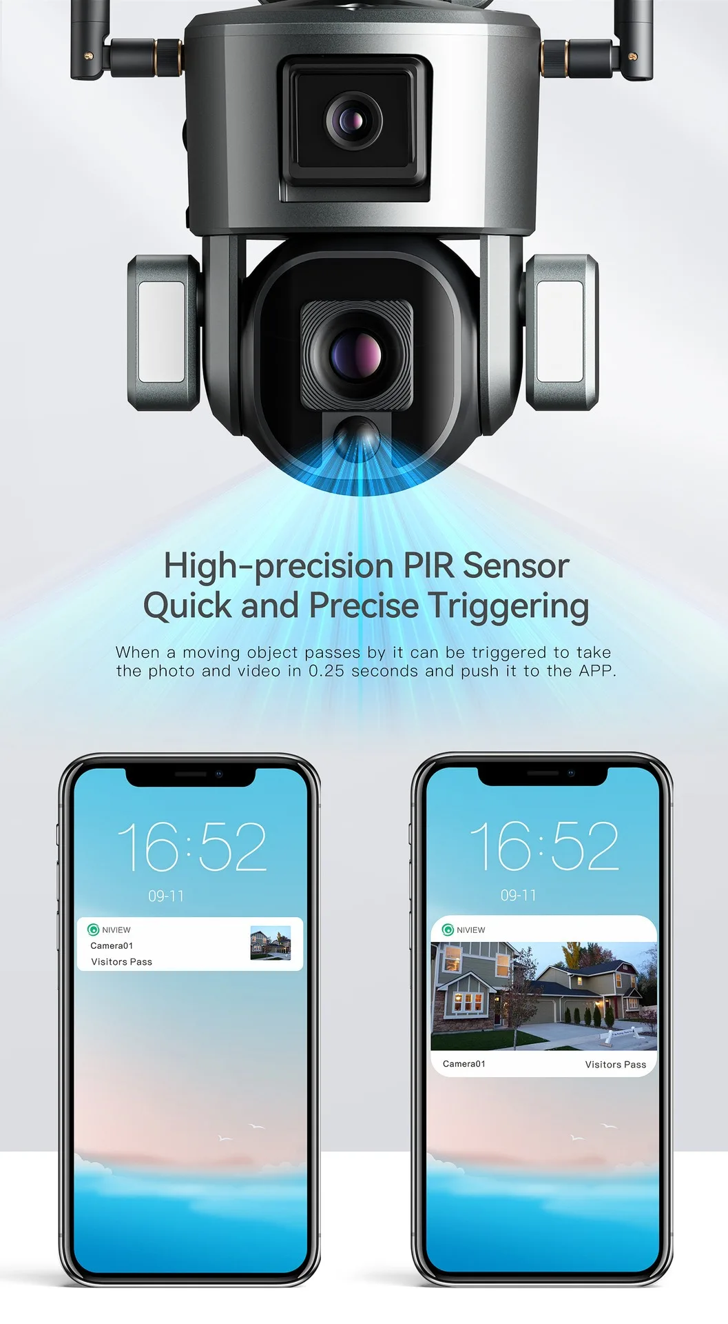Наружная беспроводная 4g ПНН сеть на солнечных батареях Wi-Fi умная охранная система видеонаблюдения Ip Secert камера с разрешением 4 МП