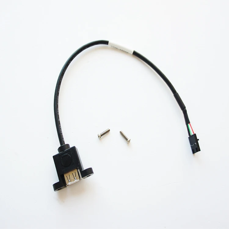 custom USB cable 10 pin IDC to TYCO 5 pin housing wire harness