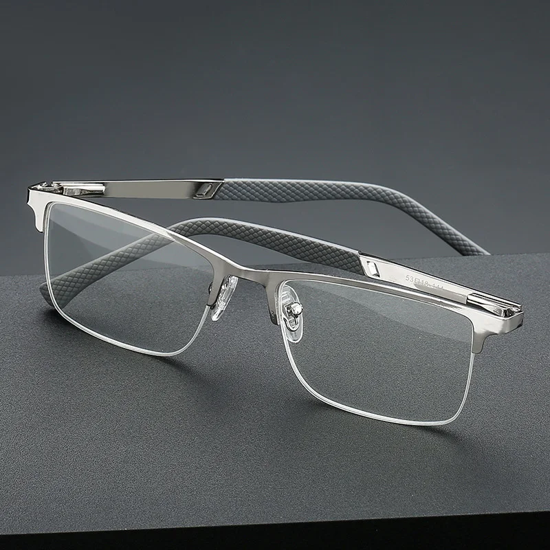 Classic Metal Rectangle Frame Presbyopia Glasses Anti Blue Light Reading Glasses for Women Men