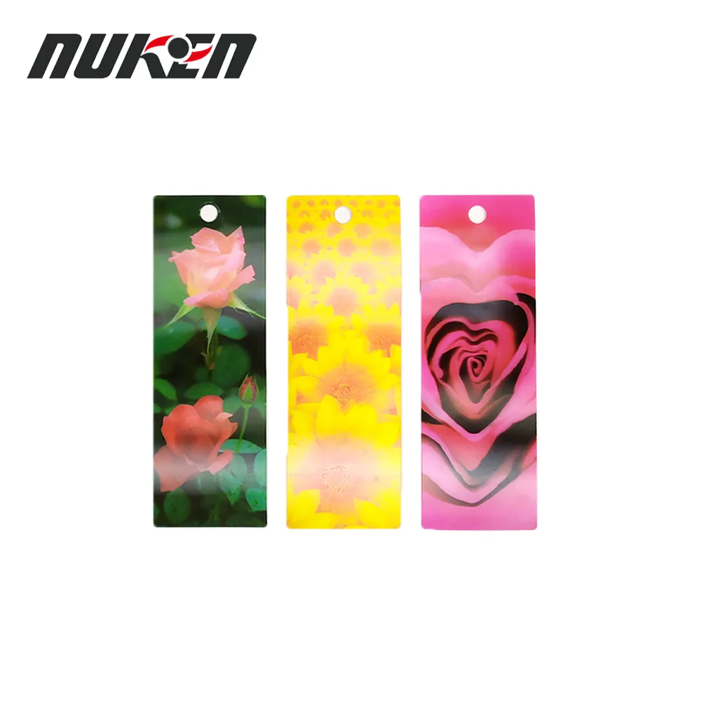 3D lenticular anime bookmark with tassel