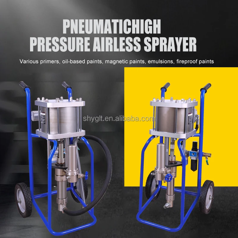 Pneumatic High Pressure Airless Paint Sprayer GP2546-2 Primers Spray Machine 25L/min