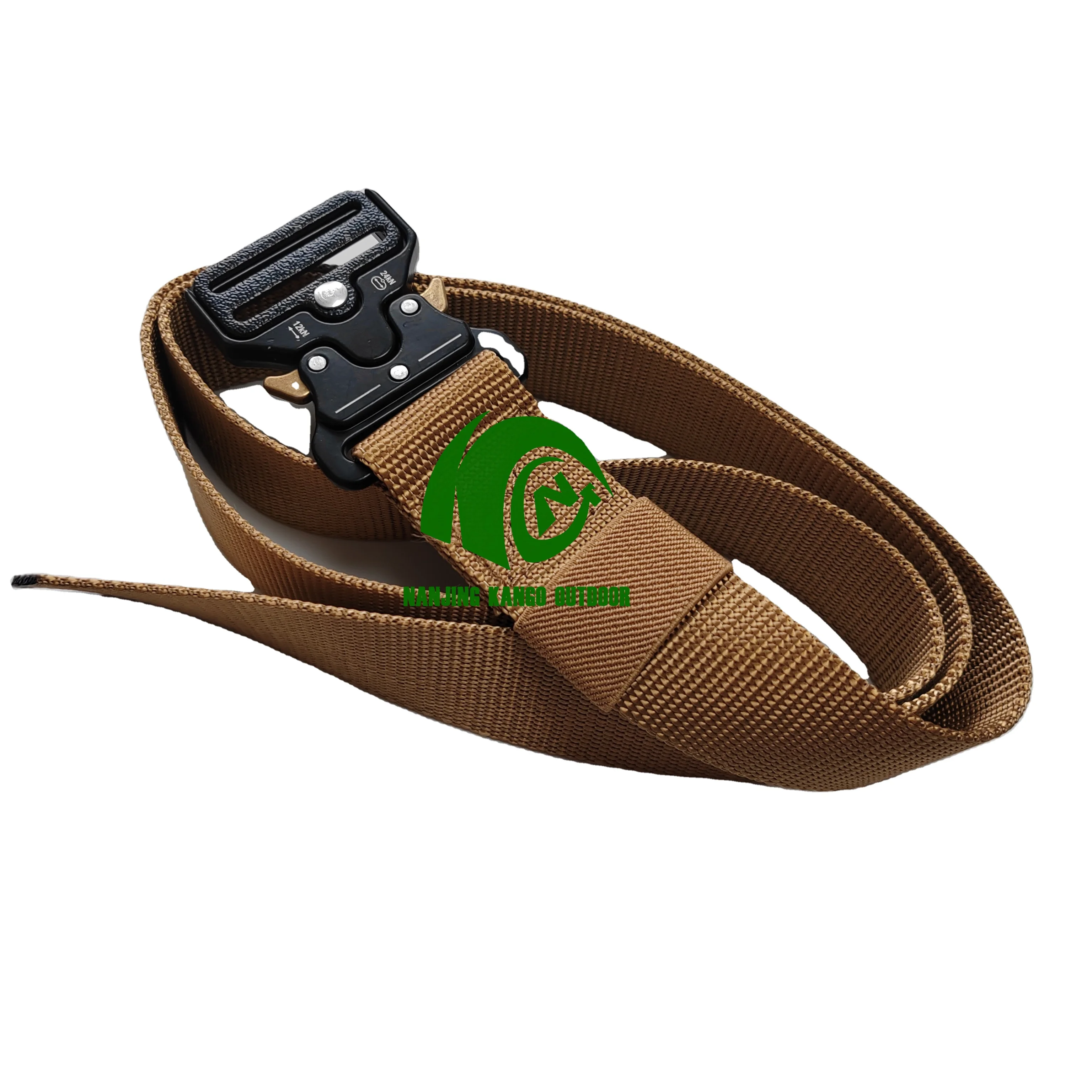 Kango Oxford Camouflage Outdoors Nylon Security Quick-Release Plastic Buckle Men Canvas Belt Tactical War Battle Belt