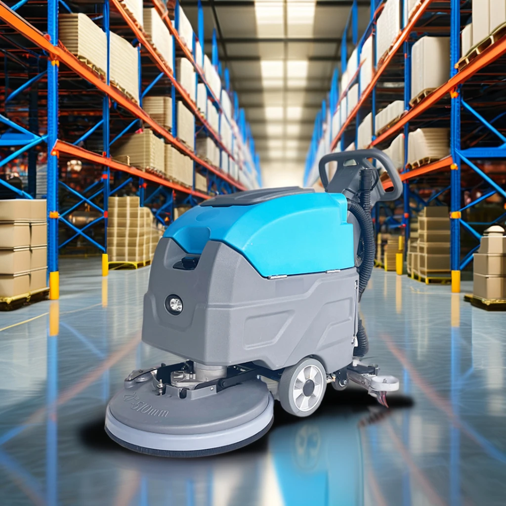 New Arrivals Best Selling Walk Behind Floor Scrubber Concrete Professional Floor Scrubber Machine