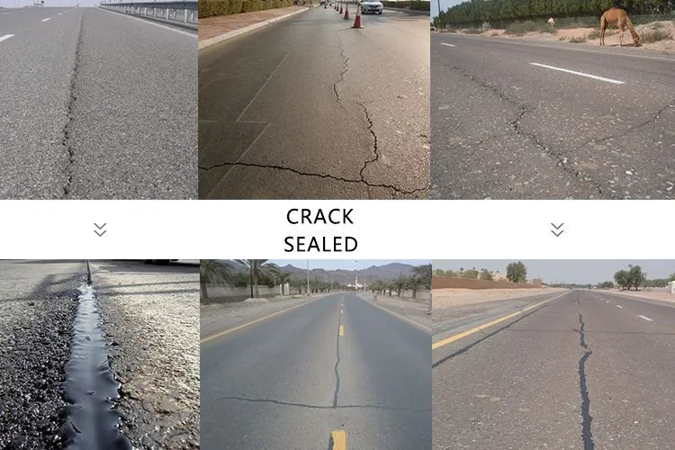 Crack sealing effect
