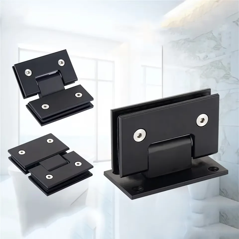 Hinged Window Cabin Alloy Bronze Black Soft Tempered Showerscreen Holding Brass 26mm Glass Duty Abc Shower Hinges