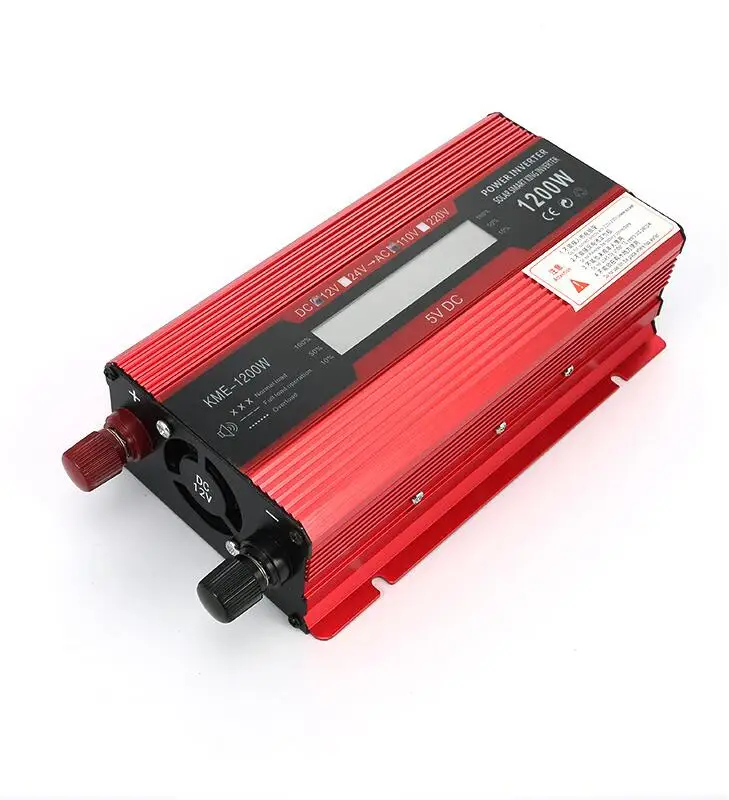 12v 24v dc to ac 110v 220v off grid pure sine wave 500W power inverter solar