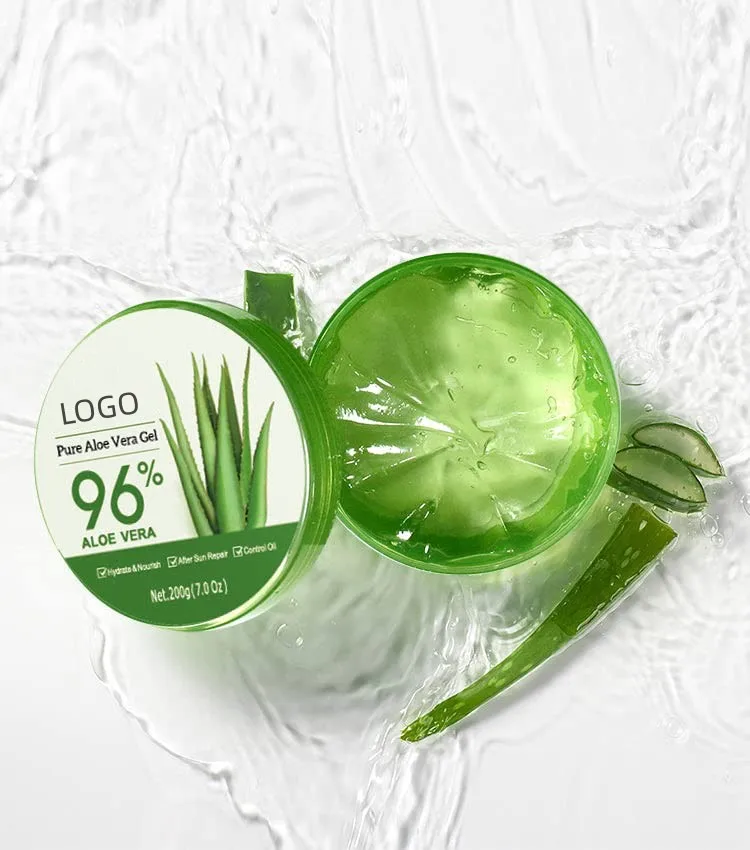 Private Label Dry Skin Hydrating 96% Pure Aloe Vera Soothing Gel for Skin