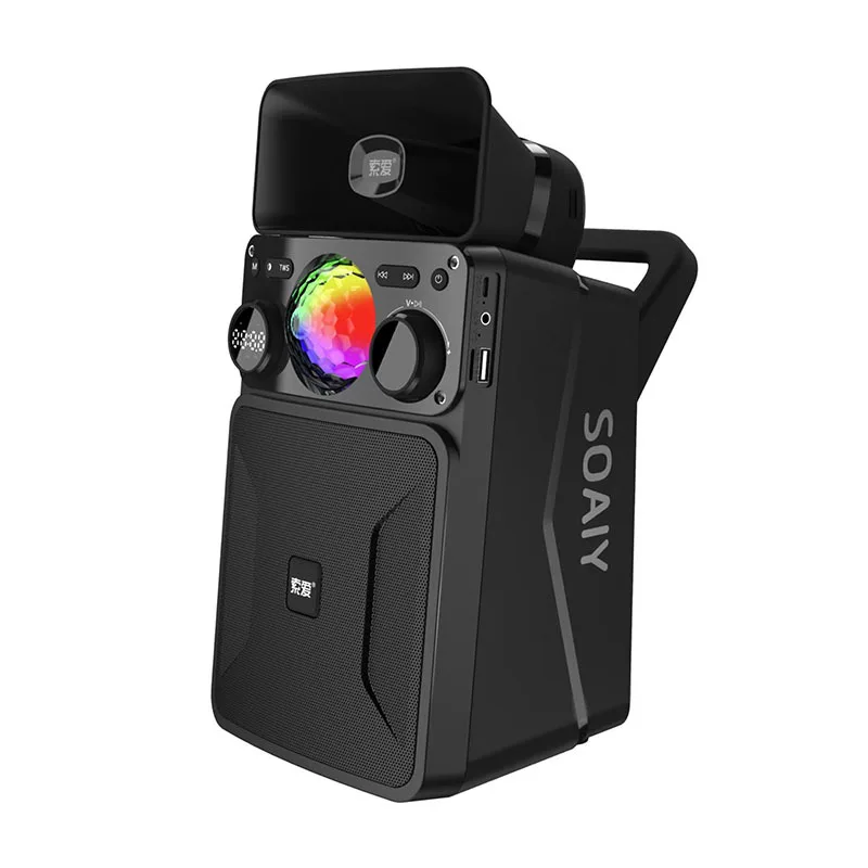 SH35 TF Card BT AUX FM alarm clock handsfree tws wireless speaker rgb gaming 2.0 subwoofer computer pc speakers