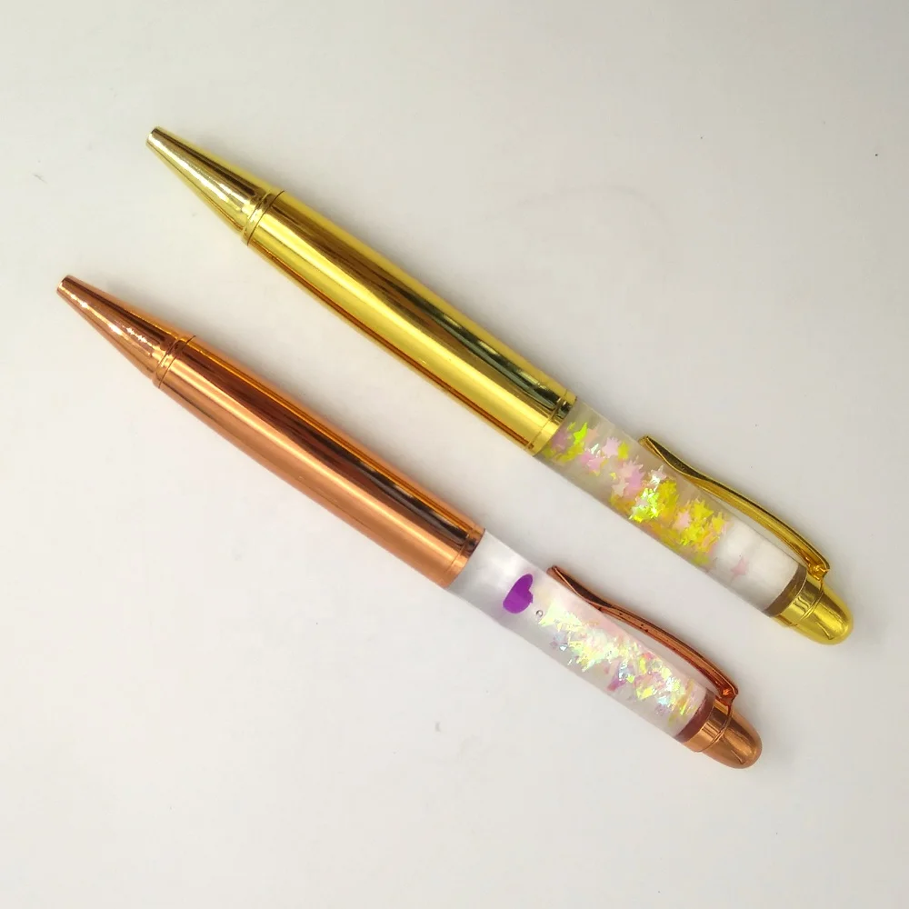 
2D 3D floater liquid oil floating ball pen 