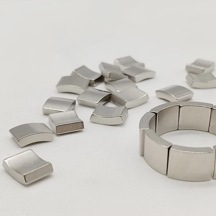 Permanent magnet Ndfeb arc shape N50H Ndfeb magnet for generator dc motor