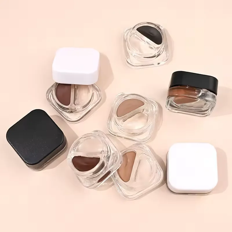 Private Label Long Lasting Waterproof Brows Gel Wax Enhancers Shaping Eye Brow Freeze Vegan 2 In 1Eye Liner Eyebrow Cream Gel