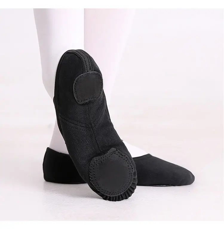 Top quality high elastic ballet dance shoes split sole ballerina Slippers Gymnastic canvas stretch dancing shoes for girls