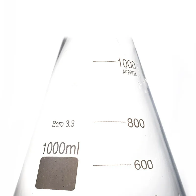 Лабораторная посуда HAIJU Boro 3 стекло 25 мл ~ 1000 коническая колба с широким носиком стандартной заземляющей пробкой