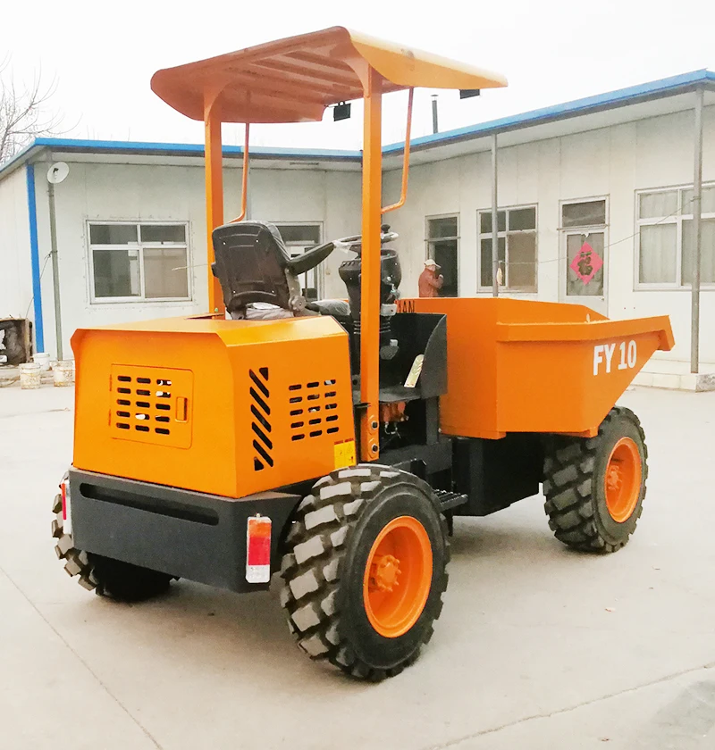 
4 drive 4 wheel diesel mini site dumper,4x4 dump truck project loading truck,Forward tilting dumper FD10 
