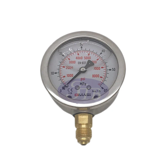 Excavator Parts Hydraulic Pressure Gauge Portable Hydraulic Pressure Test Kit