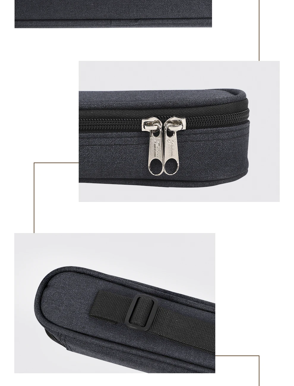 Monochrome simplicity can be customized logo one shoulder or handheld portable billiard cue case