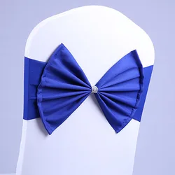 Elastic  Butterfly bow tie  Chair Cover Belt