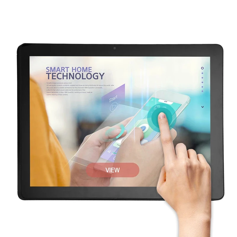 LETINE Digital Signage Tablet 10.1 13.3 15 21 Inch Capacitive Multi Touch Screen Tablet Wall Mount Android POE Tablet