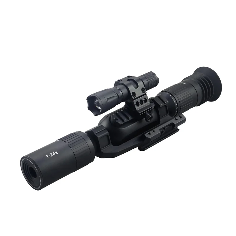Tactical Optical Scope 3-24X Monocular Outdoor 4K Digital Scope Night Vision