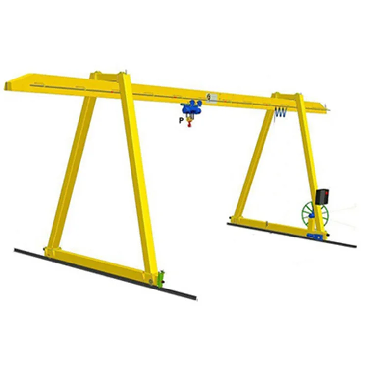 Single girder gantry two console electric crane 10t