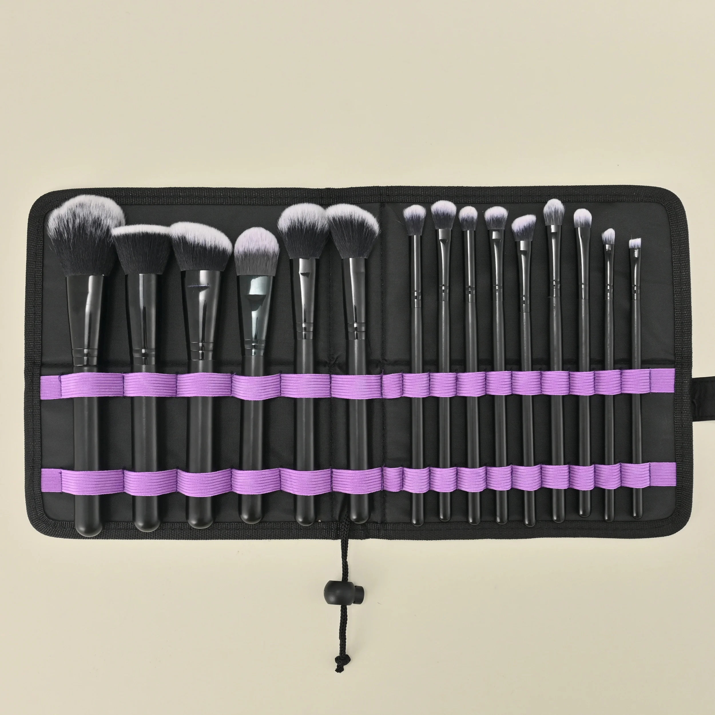 Wholesale 15pcs Makeup Brush Set black Synthetic Makeup Brushes Private Label Make Up brushes