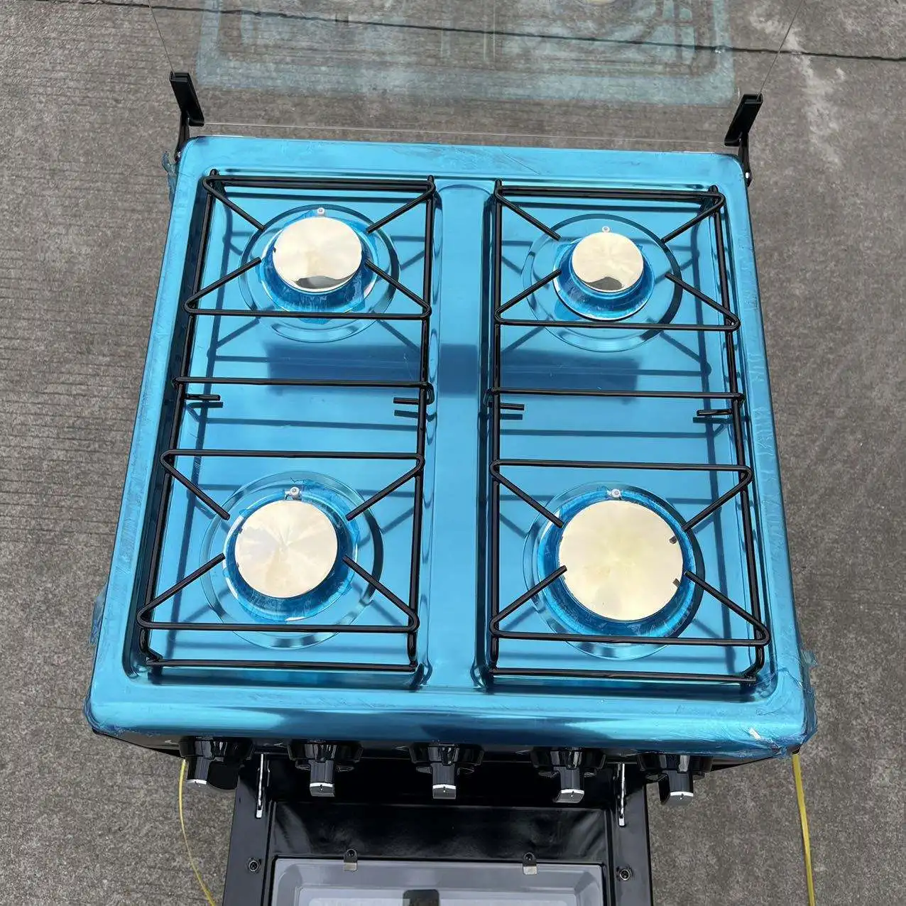 Combustible gas electric oven connected upright multifunctional intelligent household 4 gas outlets