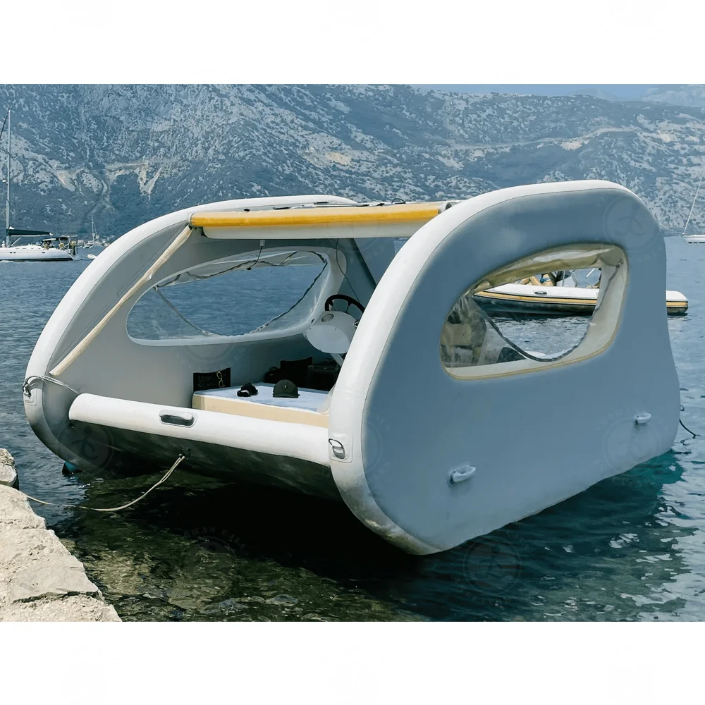 With Reasonable price Water Recreation Electric Boat Inflatable Houseboat For Lake And Sea