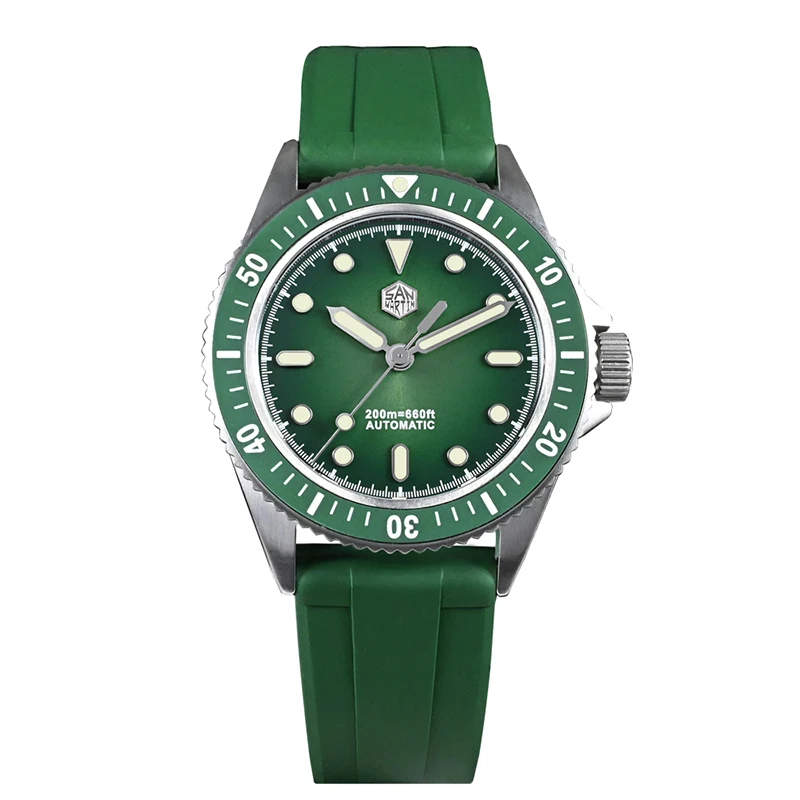 Factory price San Martin small size color japan 8215 mechanical automatic diver 20atm 316L stainless steel watch for sale