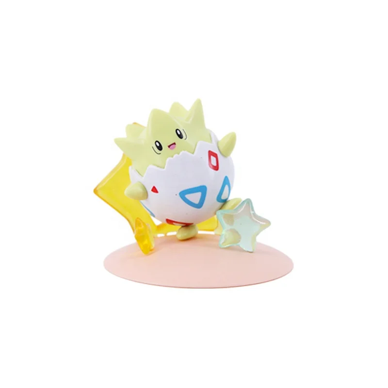 4 Pieces / Set Anime Pokemones Pikachus Togepi Piplup Sylveon Collection PVC Model Action Figure Animation Cute Doll Toys