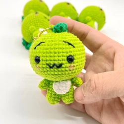 2022 Customized Amigurumi Keyring Crochet Keychain Knitted Little Pika chu Rabbit Bear Frog Doll Toys animals Keychain For Baby