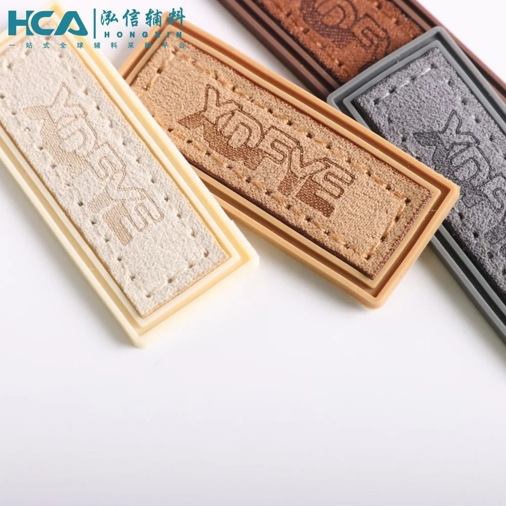 Washable Leather Label Sew On PVC Rubber Patch Custom Logo Silicone Patches for Bag Hat