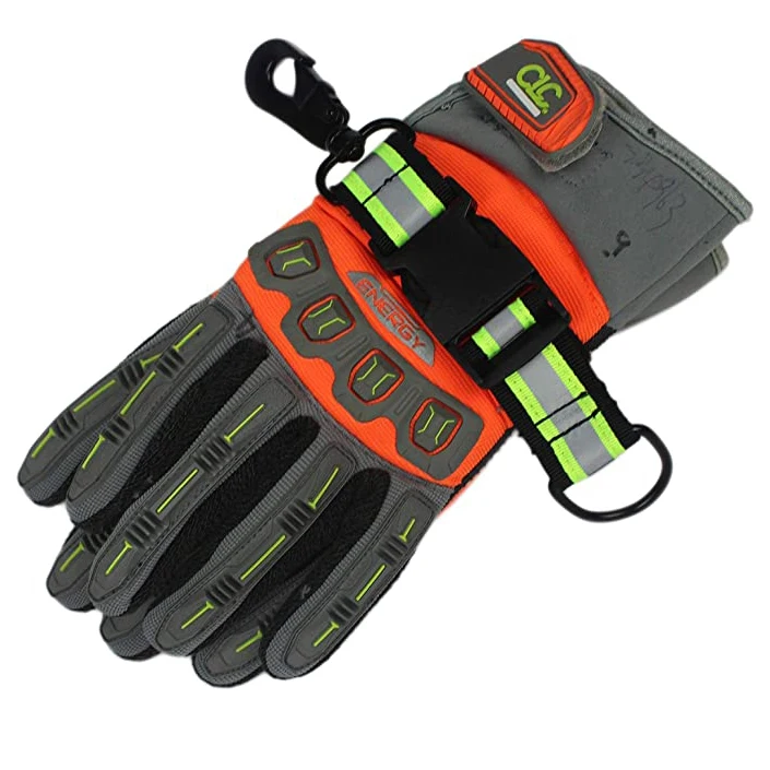 Emergency Reflective firefighter glove holder strap clip accessories Rescue Extrication work glove holders for duty belt