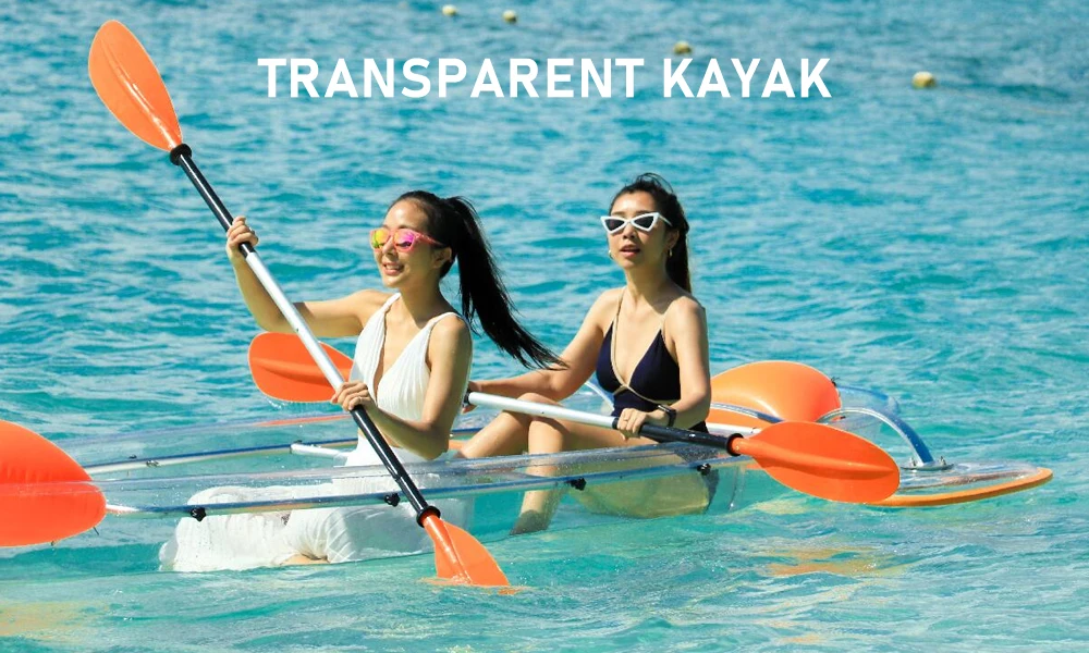 Onemax Cheap Price Custom transparent polycarbonate boat/transparent fishing kayak/transparent plastic kayak