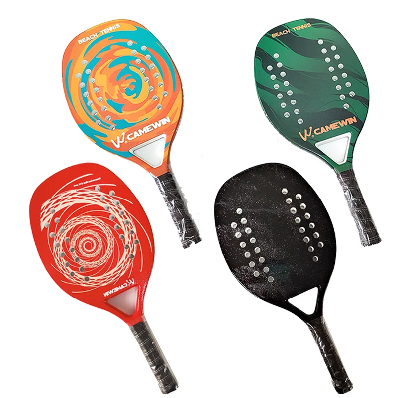 New Design CAMEWIN Outdoor Paddle Carbon Fiber Power Lite Pop Tennis Paddleball Racquets Beach Tennis Racket