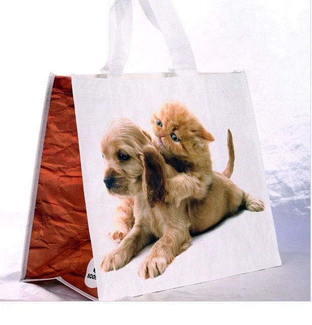 Custom printed logo shopping environmental protection bag cartoon non-woven bag