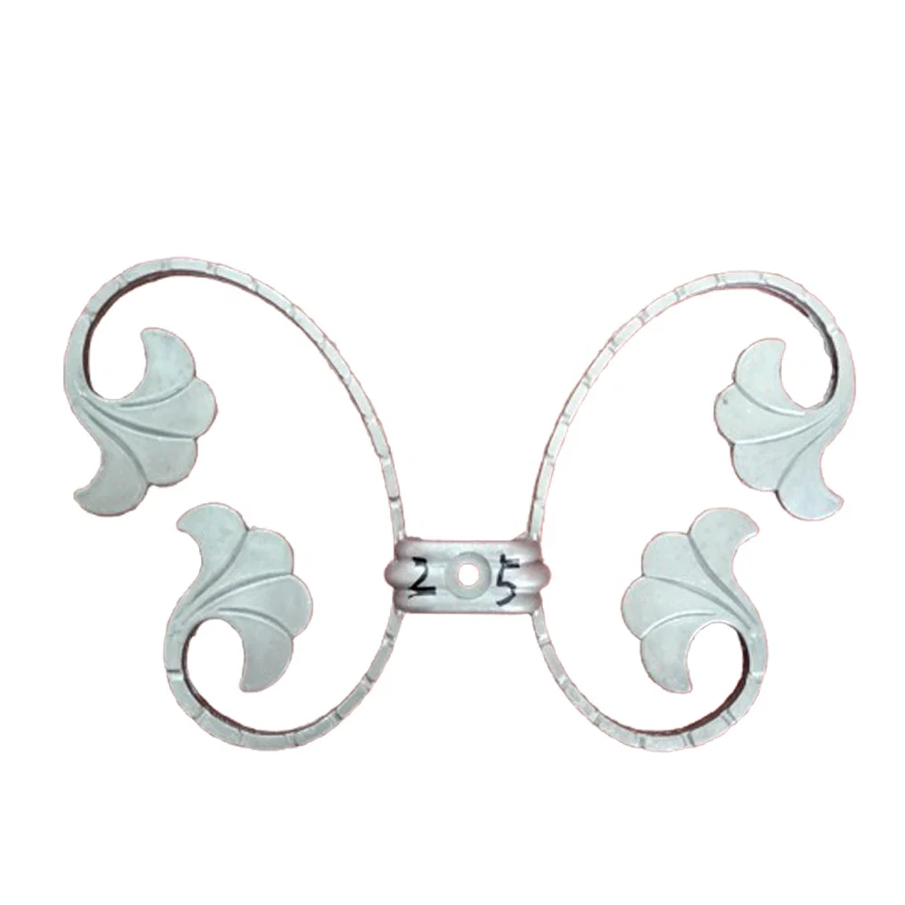 Wrought iron Art ornament Fence Decoration Part Forging Weldable flowers leaves Casting Steel Accessories For Wrought